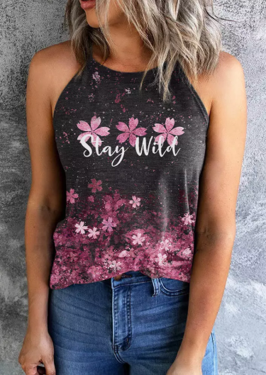 Stay Wild Cherry Blossoms Camisole