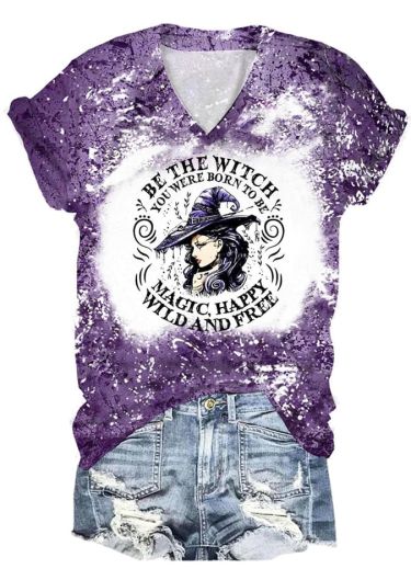 Women'S Be The Witch You Were Born To Be Print T-Shirt