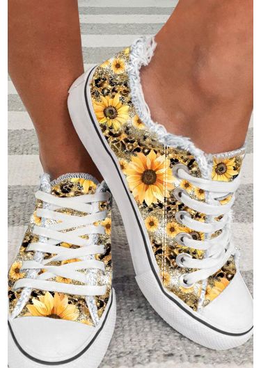 Sunflower Daily Flat Canvas Shoes