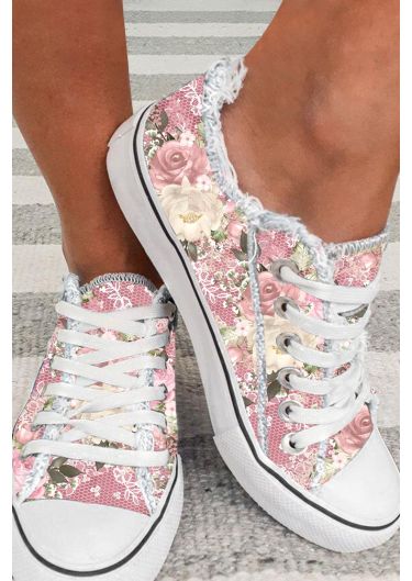 Floral Daily Flat Canvas Shoes