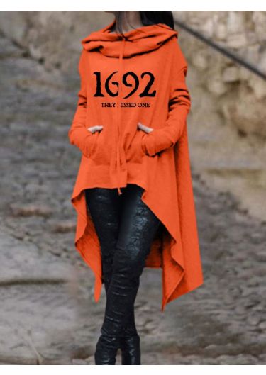 Women's 1692 They Missed One Salem Witch Print Cape Hoodie