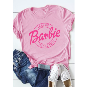 Come On Let's Go Party T-Shirt Tee - Pink